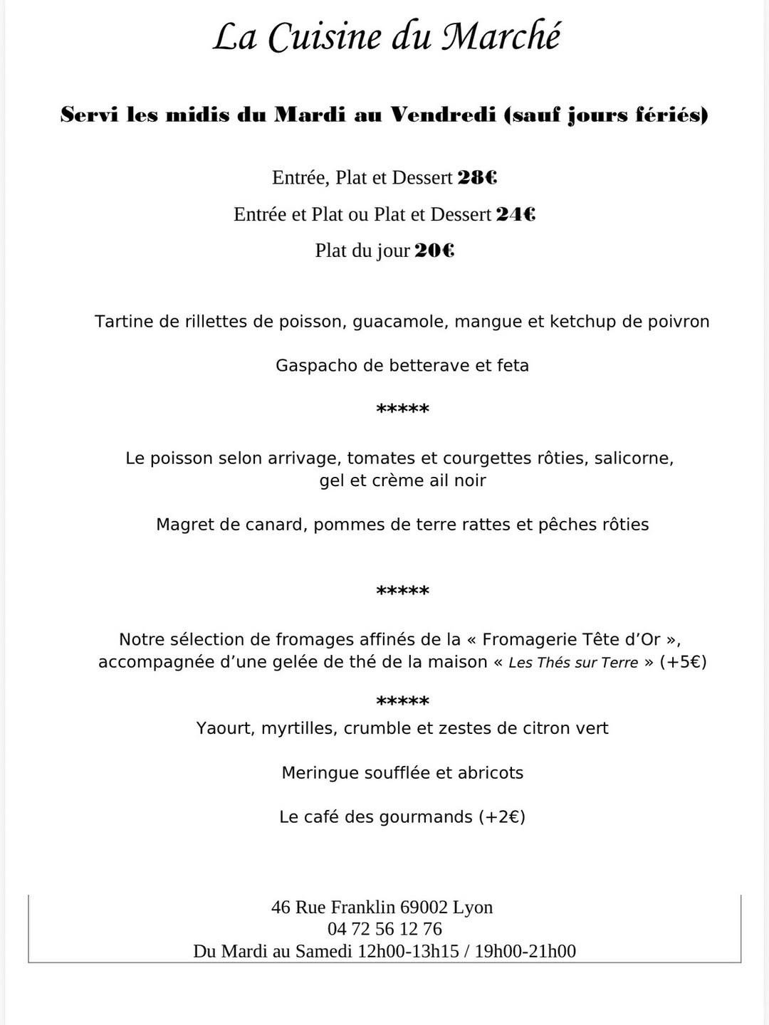 La Table d’Ambre sur Instagram
