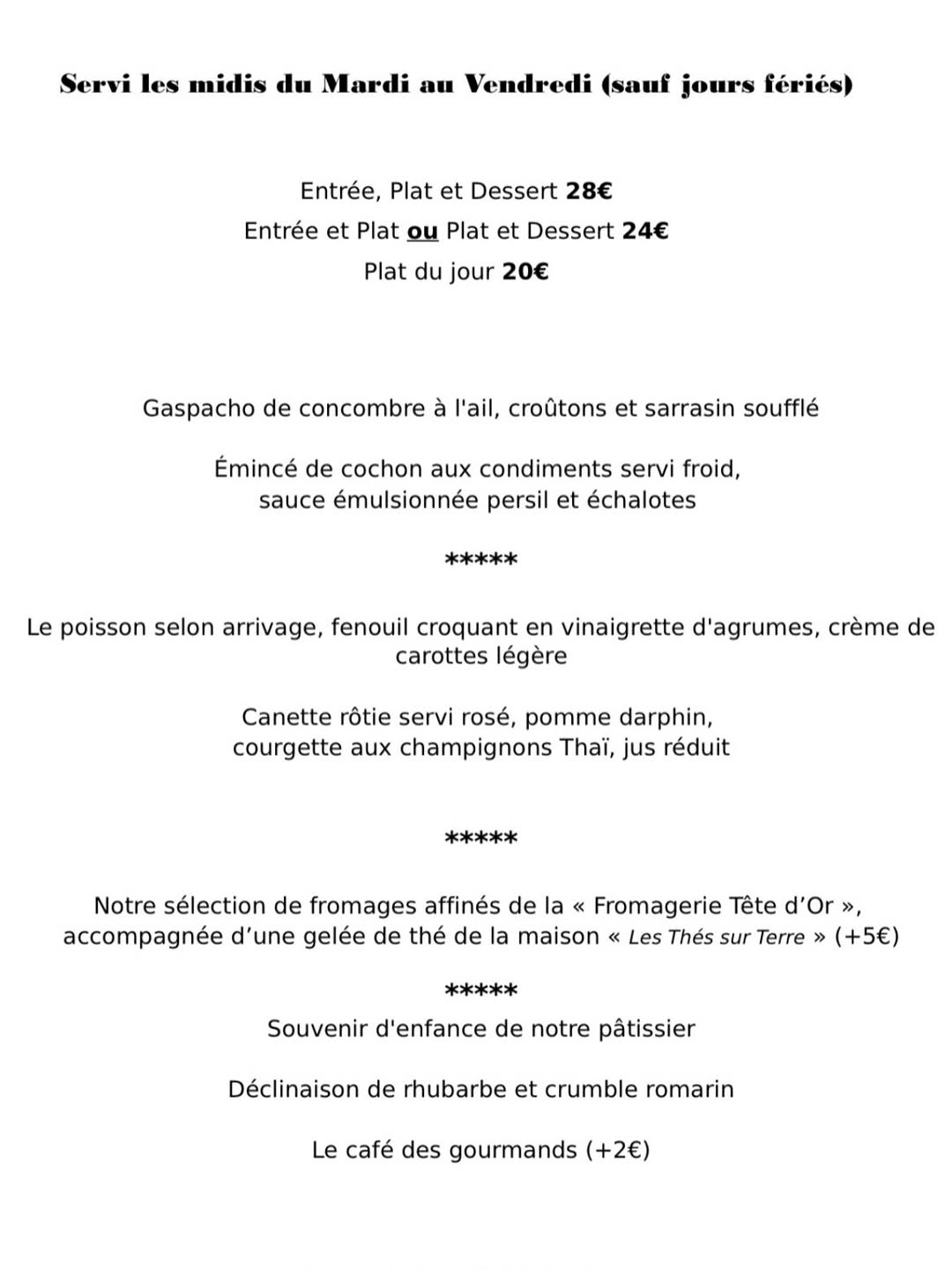 La Table d’Ambre sur Instagram