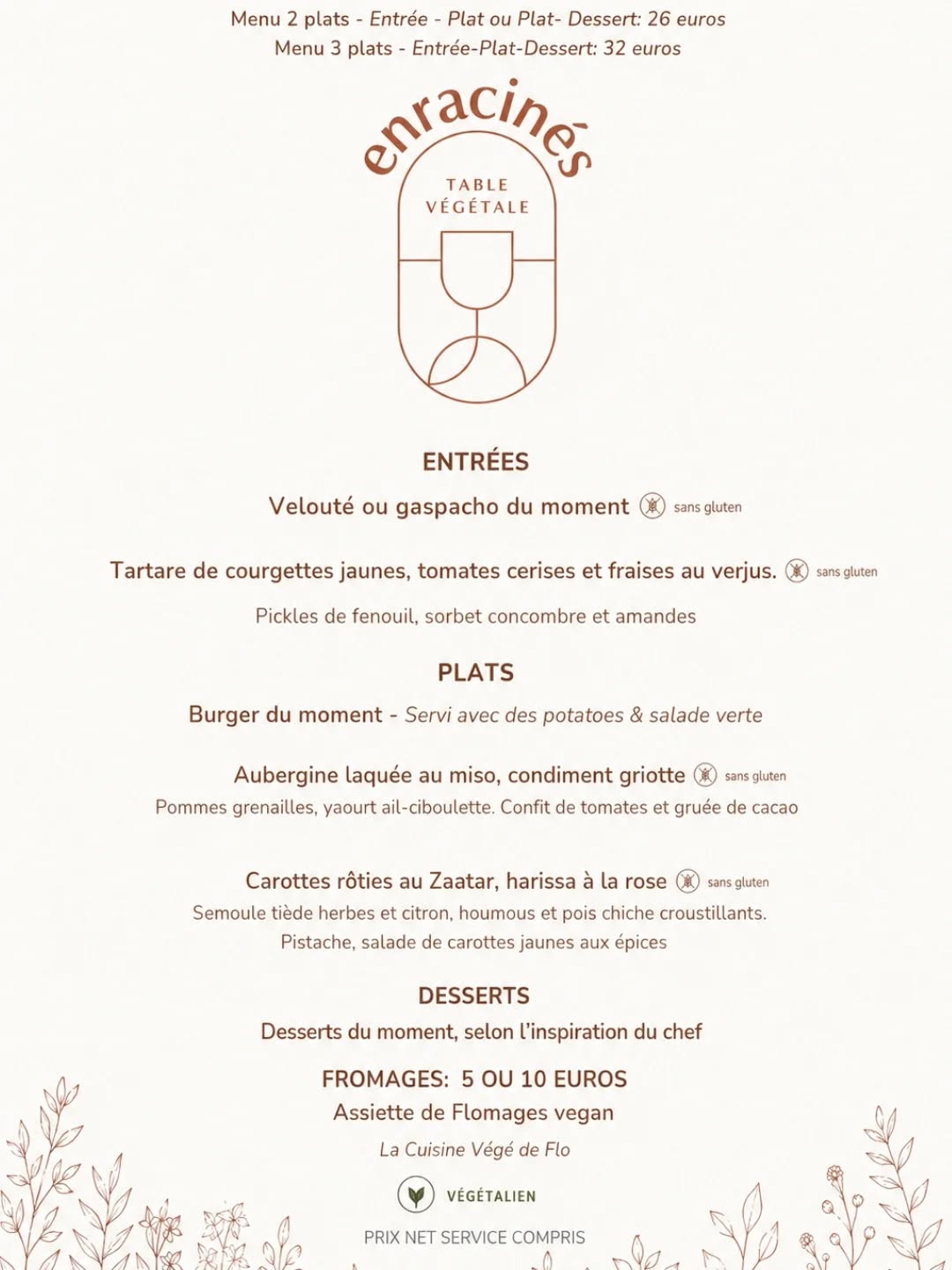 Enracinés (restaurant végan) sur Instagram