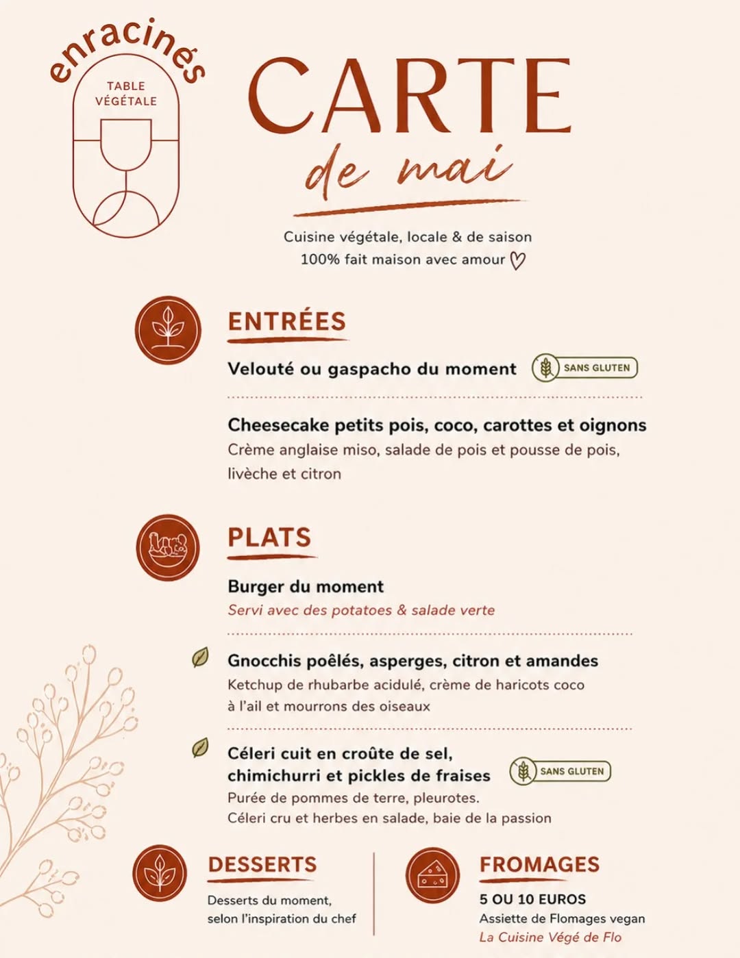 Enracinés (restaurant végan) sur Instagram