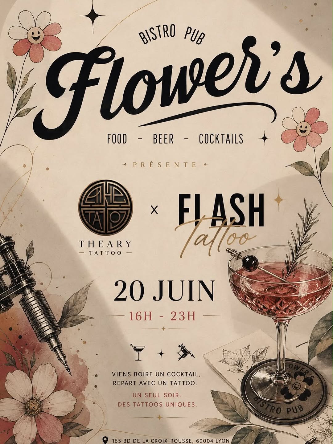 Flowers Bistro Pub Restaurant sur Instagram
